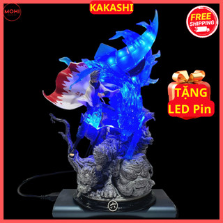  Mô hình Kakashi Hatake trong Naruto Có bản Led siêu đẹp có hộp màu cao 28 cm   Tặng LED Pin   Đồ Chơi Decor Sưu tầm 