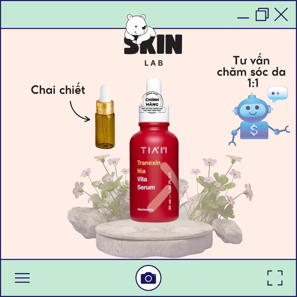 [TIAM]_Tinh chất Dưỡng Trắng, Mờ Thâm Dành Cho Da Dầu Mụn Tiam Tranexin Nia Vita Serum