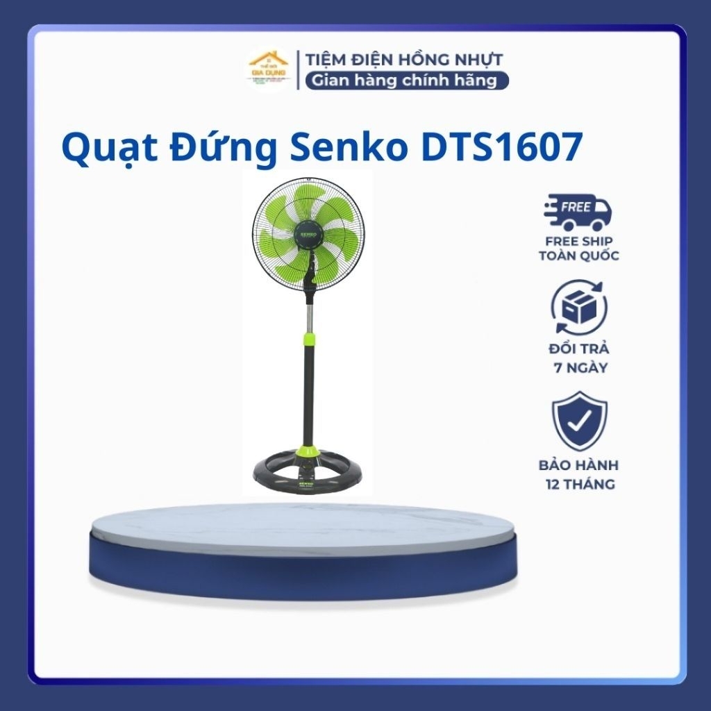 Quạt Đứng Senko DTS1607 DTS1609 Phòng Ngủ Quán Cafe ( Bảo Hành 12 Tháng ) Hàng Chính Hãng