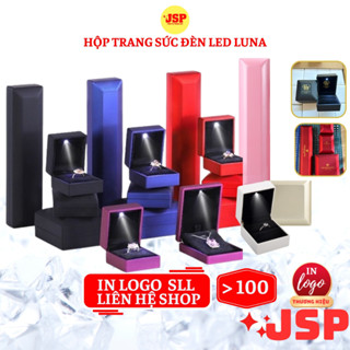Hộp đựng trang sức có đèn Led LUNA JSP nhận in Logo hộp đựng dây chuyên hộp nhẫn có đèn hộp nhẫn