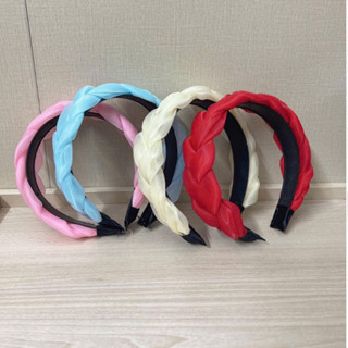  Bờm Cài Tóc Tết Vải Voan Bồng Nhiều Màu Cho Nữ 