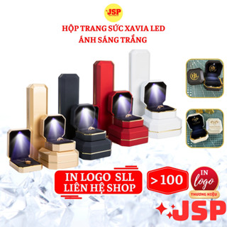 Hộp đựng nhẫn XAVIA LED JSP cao cấp nhận in Logo hộp đựng trang sức dây chuyên lăc tay hộp đưng nhẫn