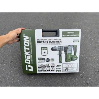  THÂN Máy Khoan Đục Bê Tông Pin 2 Chức Năng Dekton M21-RH2803AVT 2025 Bản Chống Rung Lực đập 4.5J Siêu Mạnh New 100% 