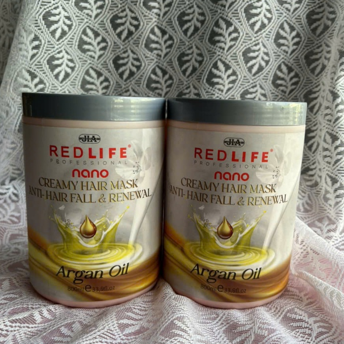 Hấp dầu phục hồi hư tổn REDLIFE NANO 800ml, KEM Ủ TÓC REDLIFE, tái tạo collagen, giúp tóc bóng mượt