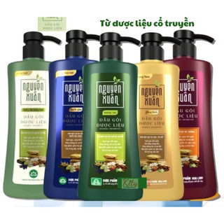  Chai Dầu Gội Dược Liệu Nguyên Xuân Bồng Bềnh 520ml - Vòi 
