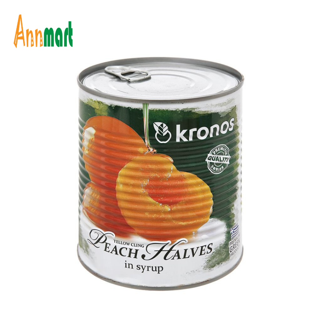 Đào Ngâm Kronos Lon 820gr – Tiện Dụng, Ngon Ngọt