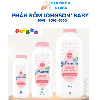 Phấn rôm Johnson's Baby cho bé, khô thoáng và mềm mịn, hàng chính hãng chai 100g/200g/500g