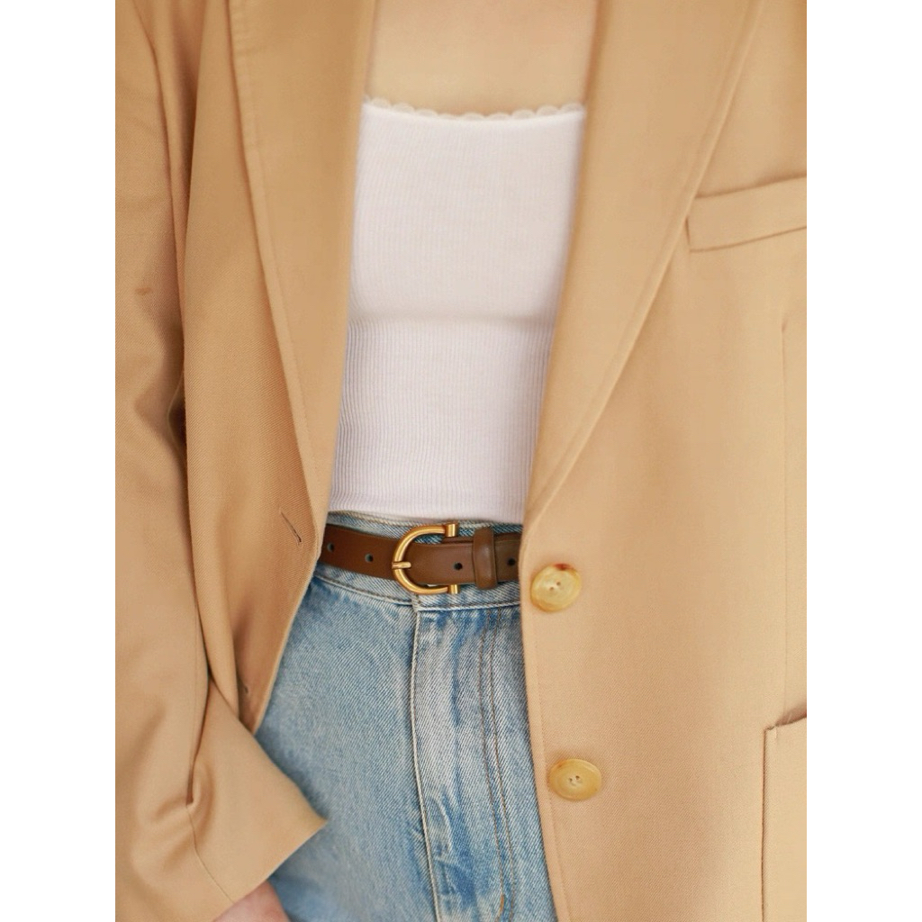 Thắt lưng nữ da thật bản 1.9cm La.an studio