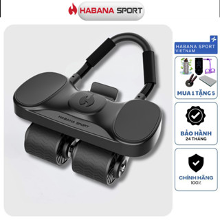 Máy tập bụng 4 bánh [Chính Hãng HABANA SPORT]máy tập bụng trợ lực phiên bản nâng cấp Thế Hệ Mới 2025