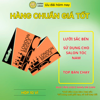  Vỉ 100 Lưỡi dao lam Gillette London Bridge 