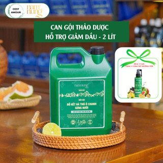 [2000ml] Can Dầu gội xả thảo dược NAM NUNG xanh lá giảm dầu, giảm rụng, dành cho tóc nhanh bết