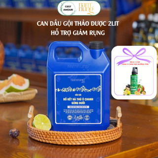 (Siêu tiết kiệm) Can dầu gội thảo dược NAMNUNG xanh dương hỗ trợ làm sạch, giảm rụng, giúp mọc tóc