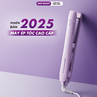 Máy duỗi tóc ép thẳng AKIO tạo kiểu thẳng xoăn có ion âm, đèn hồng ngoại bảo vệ tóc tối đa