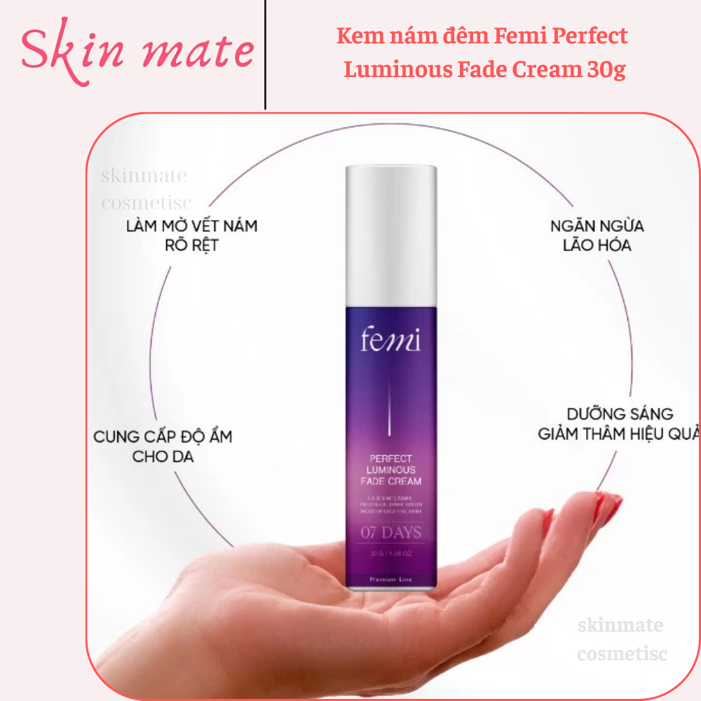 (Công ty) Kem nám đêm Femi Perfect Luminous Fade Cream 30g