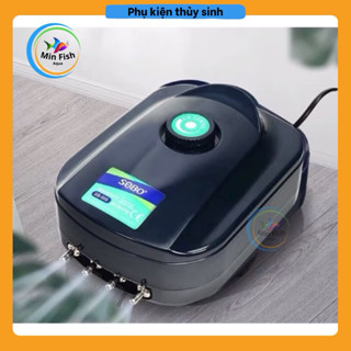 Máy Sủi Oxy 4 Vòi Sobo SB-988 (12W - 4x4Lít/Phút) - Máy Sủi Oxy Siêu Êm Cho Bể Cá