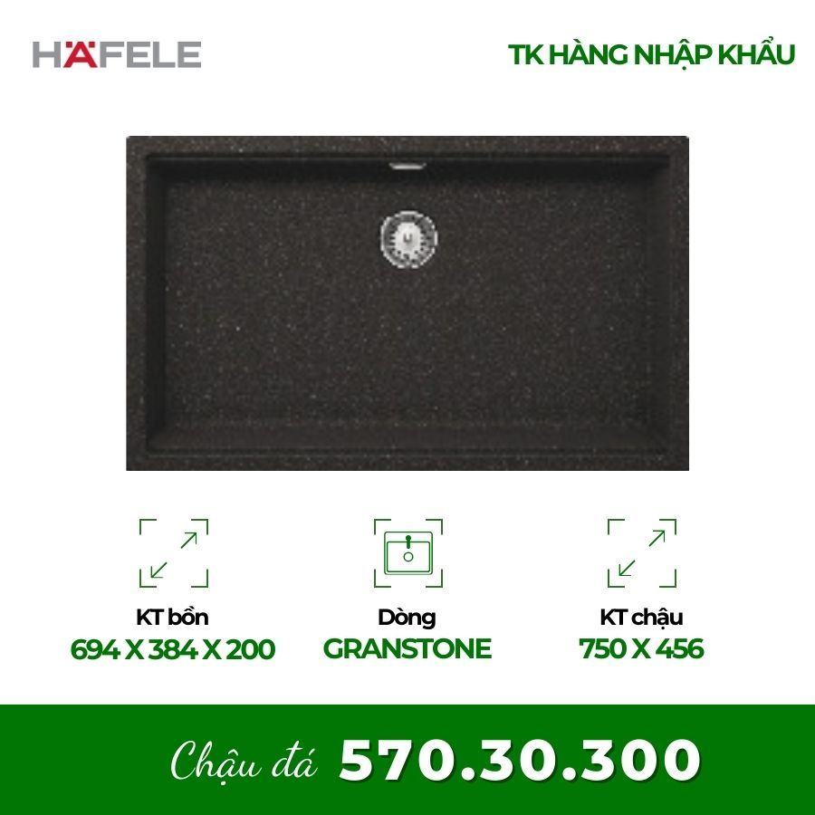 Chậu Rửa Đá Hafele HS20-GEN1S80 570.30.300 - Giải Pháp Hoàn Hảo Cho Gian Bếp