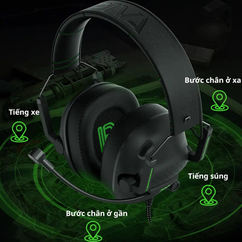 Tai nghe có dây chơi game PIVA FPS DEDICATEED