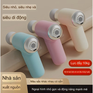  Súng Massage Mini Cầm Tay – Máy Massage Toàn Thân 6 Chế Độ Rung Tặng 4 Đầu Massage Pin Sạc 