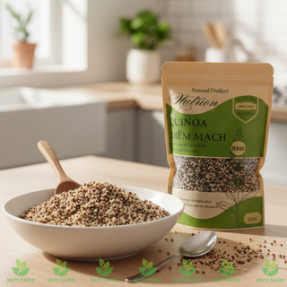 【NHẬP KHẨU CHÍNH NGẠCH】Hạt Diêm Mạch Trắng White Quinoa Absolute Organic 1KG –Úc, Eat Clean, Healthy