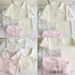 ÁO POLO THÊU TRÁI TIM DỄ THƯƠNG #674496