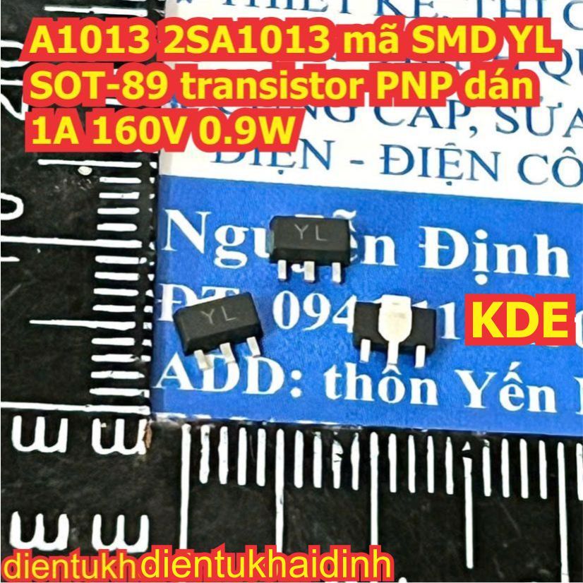 30 con A1013 2SA1013 YL 2SC2383 C2383 EY 2SC2655 C2655 mã SMD EY SOT-89 transistor PNP NPN dán 1A 16