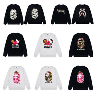 Áo sweater BAPE full mẫu Hottrend vải nỉ bông siêu dày 350gsm swt bape form rộng unisex