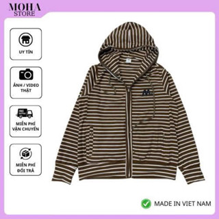 Áo Khoác Thun Gân Cao Cấp Kẻ Sọc 6 Túi Bigsize ✅ẢNH THẬT✅