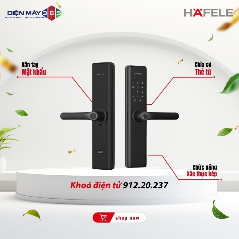 Khóa điện tử Hafele DL7600 912.20.237 - Mở Khóa Linh Hoạt, Tiện Ích Thông Minh, Chế Độ An Toàn