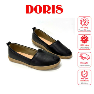  Doris Giày Slip On Da Bò Thật Đế 2cm DR202 - Bảo Hành 12 Tháng 