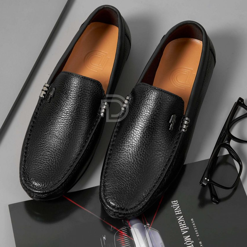 Giày Lười Da Bò, Giày Da Nam Thanh LỊch Đế Êm Phù Hợp Cho Đi Làm Và Đi Chơi Mã G 79 Bảo Hành 1 năm
