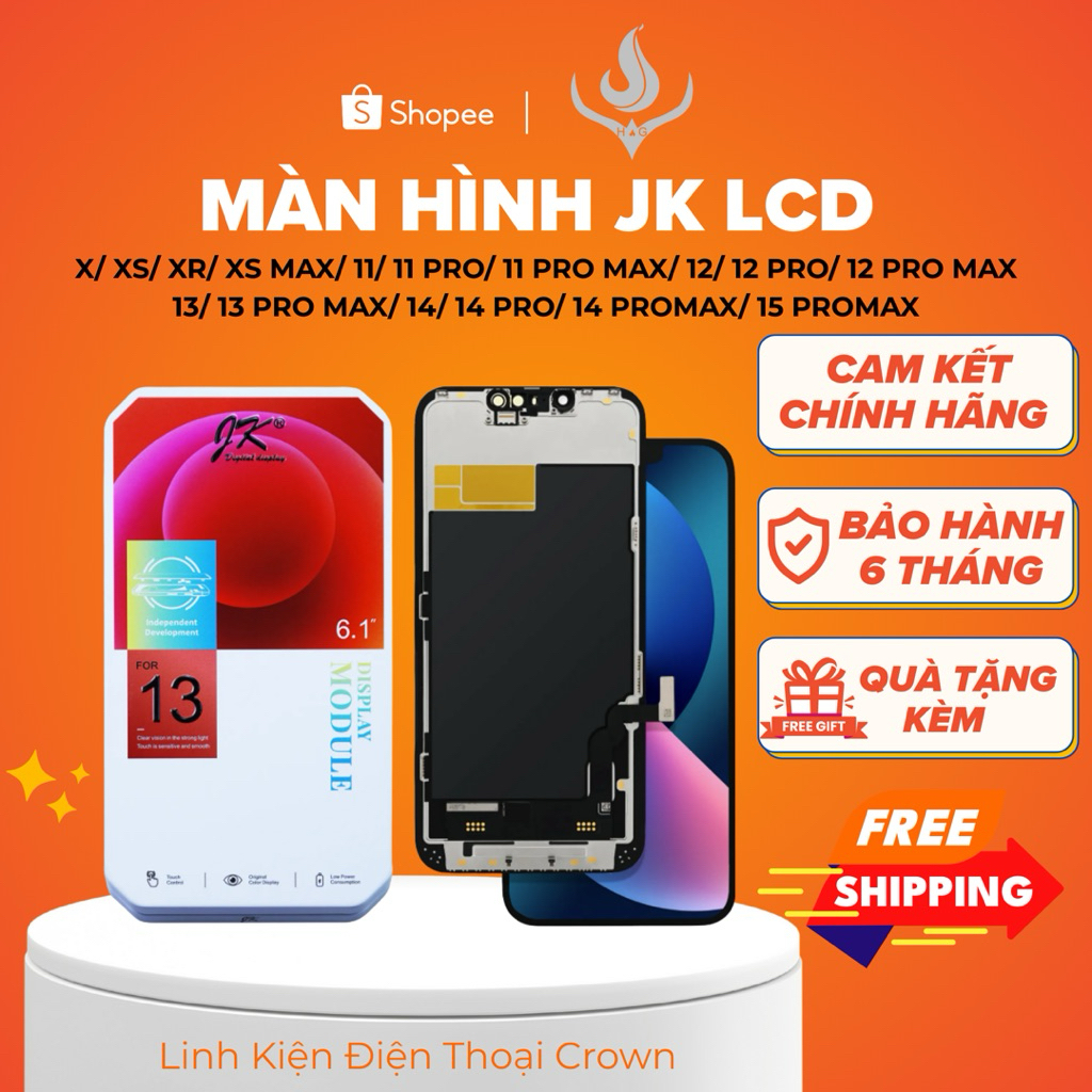 Màn Hình JK LCD Chính hãng sắc nét tương thích với các dòng iPhone - Có Bảo Hành Chính Hãng