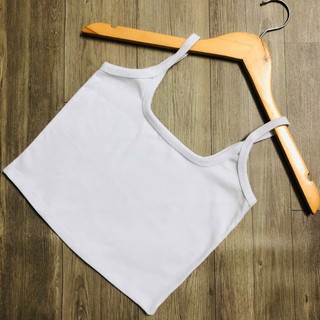 Áo hai dây croptop xinh xắn, áo hai dây bozip -RUBY A65