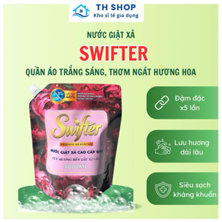 Nước giặt xả Enzyme sinh học Swifter 3L hương nước hoa nồng nàn thơm lâu cho quần áo