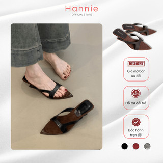   Sale up to 40% Giày cao gót mũi nhọn quai mảnh đế xuồng 5cm sang trọng - Hanniie 