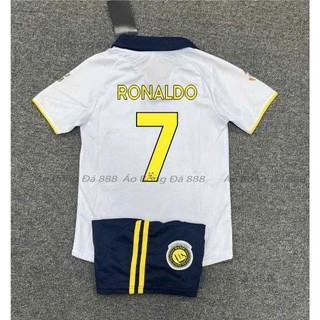 Bộ Quần Áo Bóng Đá Trẻ Em CLB Al Nassr Áo Đá Banh Ronaldo 2025 - Vải Mè Thái Cao Cấp 