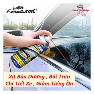  Chai Xịt Dầu Bôi Trơn Cửa Kính Ô Tô ,Chống Kẹt Kính Bảo Dưỡng Gioăng Cao Su Cửa Nóc Xe Hơi 450ml 