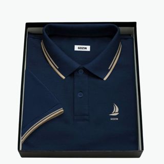  Áo Thun Polo Nam Gozin Menswear Vải Cotton Thoáng Mát,Dày Dặn Mẫu Trơn Basic Sang Trọng Thanh Lịch 