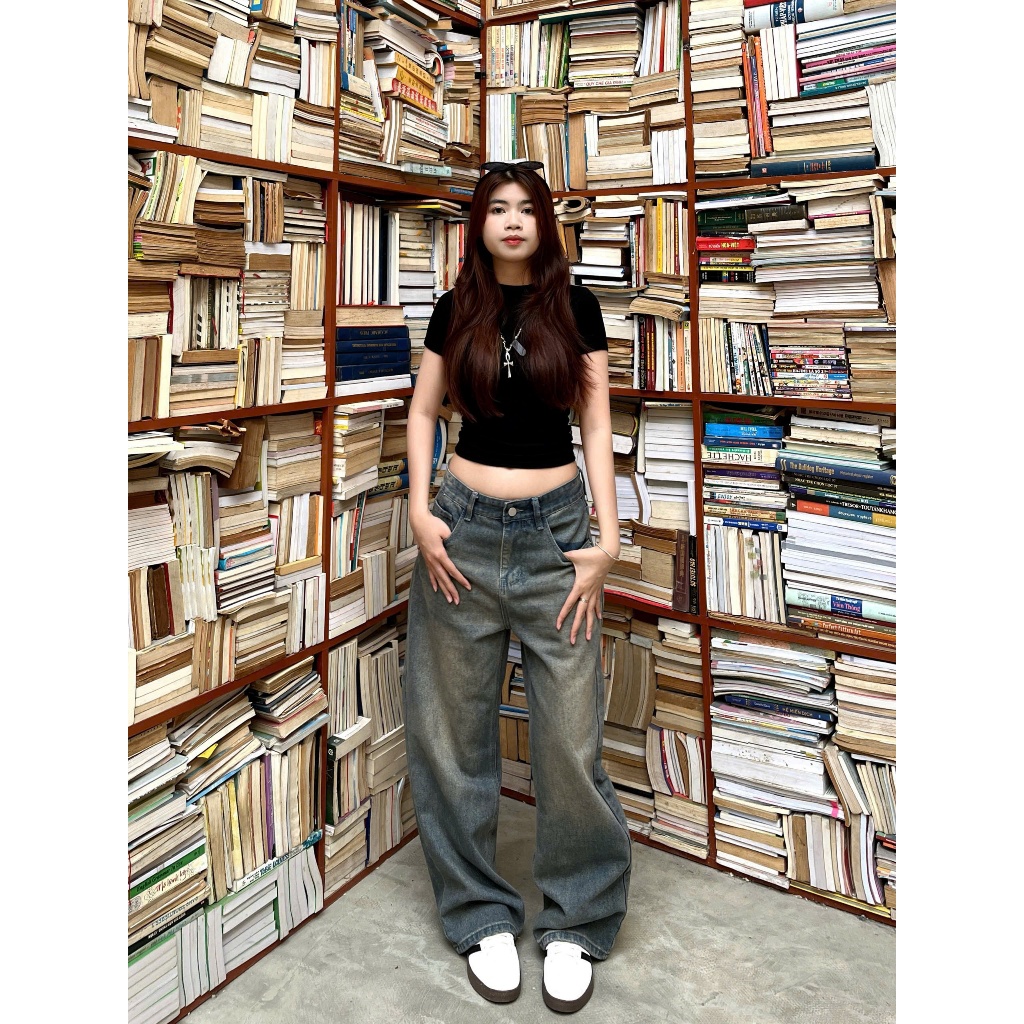 Quần Jean Ống Rộng LODES CLUB Form Unisex Cho Cả Nam Và Nữ Chất Liệu Denim Cao Cấp,Phong Cách Retrol | BigBuy360 - bigbuy360.vn
