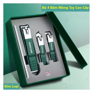  Bộ Dụng Cụ Bấm Móng Tay 4 món Bộ Cắt Bấm Dũa Móng Tay Sét Dụng Cụ Làm Móng Cao Cấp Nin198 Shop 