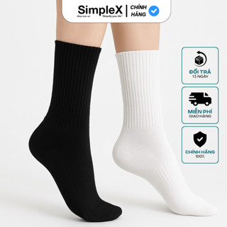 [SimpleX] Tất Vớ Nam Nữ Cổ Cao, Cổ Lửng Cotton Dày Dặn | MD1SPM