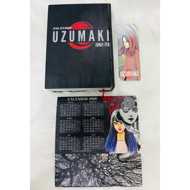 Combo Bookmark - Lịch - Cuốn Manga Kinh Dị Uzumaki Full Tiếng Việt