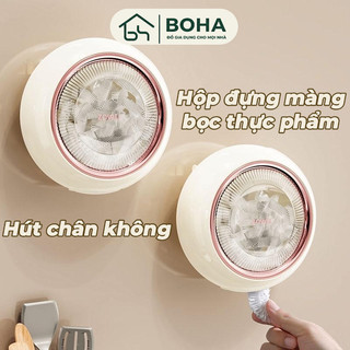  Hộp đựng màng bọc thực phẩm BoHa Cốc hút chân không đa năng Hộp lưu trữ bọc nhựa Tháo rời dễ dàng 