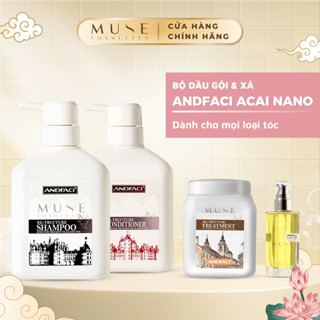 ANDFACI dầu gội, dầu xả, dầu hấp, tinh dầu dưỡng tóc phục hồi siêu phân tử nano 60ml/ 600ml/ 650ml
