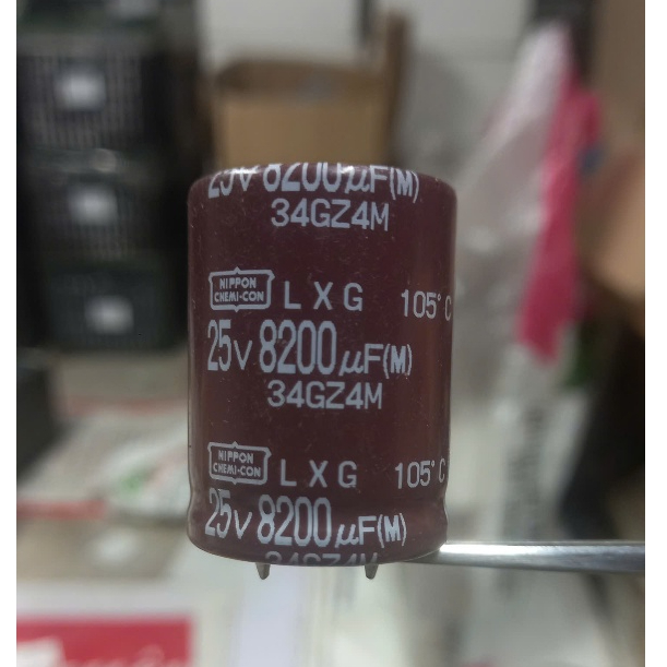 Tụ 25V 8200uf 25x35mm chính hãng Nippon Chemi-Con