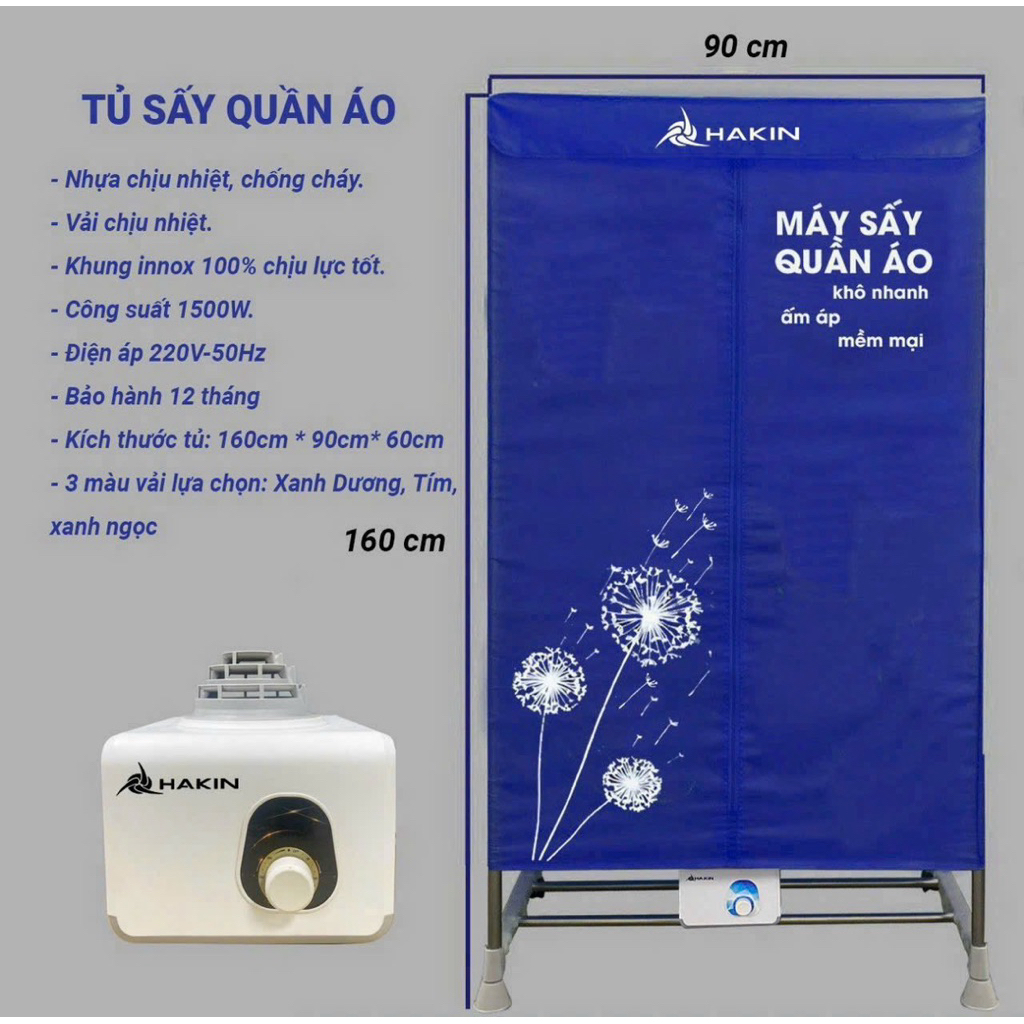 TỦ SẤY Hakin HK888, Tủ to đẹp bảo hành 12 tháng