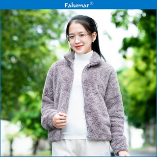  Áo khoác lông cừu nữ Falumar thiết kế hiện đại thời trang áo khoác nữ lông cừu dày áo ấm cho bà cho mẹ mùa đông VT  