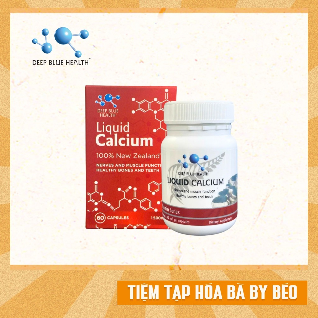 Viên Bổ Sung Canxi Deep Blue Health Liquid Calcium (60V)