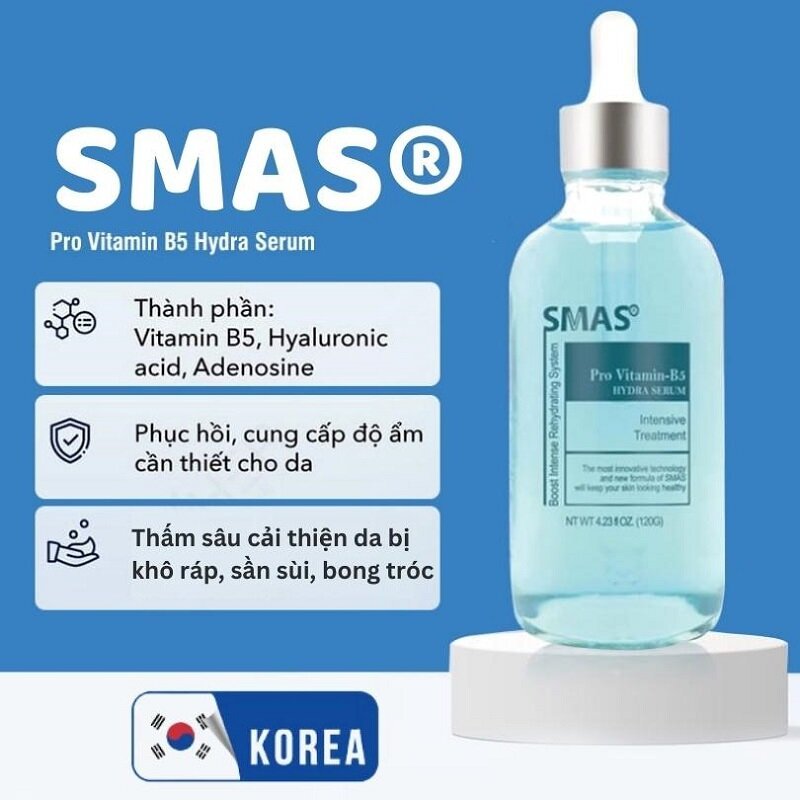 SERUM B5 SMAS CẤP ẨM, PHỤC HỒI DA PRO VITAMIN B5 HYDRA SERUM 120G