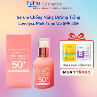  Tinh chất Serum Lovelycc Pink +Tinh Chất Feelxo Glacier Air-Fit Tone Up Sun SPF 50+ PA+++ fuhocosmetics30ml 