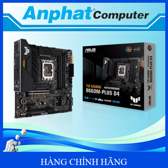 Bo mạch chủ Main ASUS TUF GAMING B660M-PLUS D4 Socket LGA 1700 - Hàng Chính Hãng